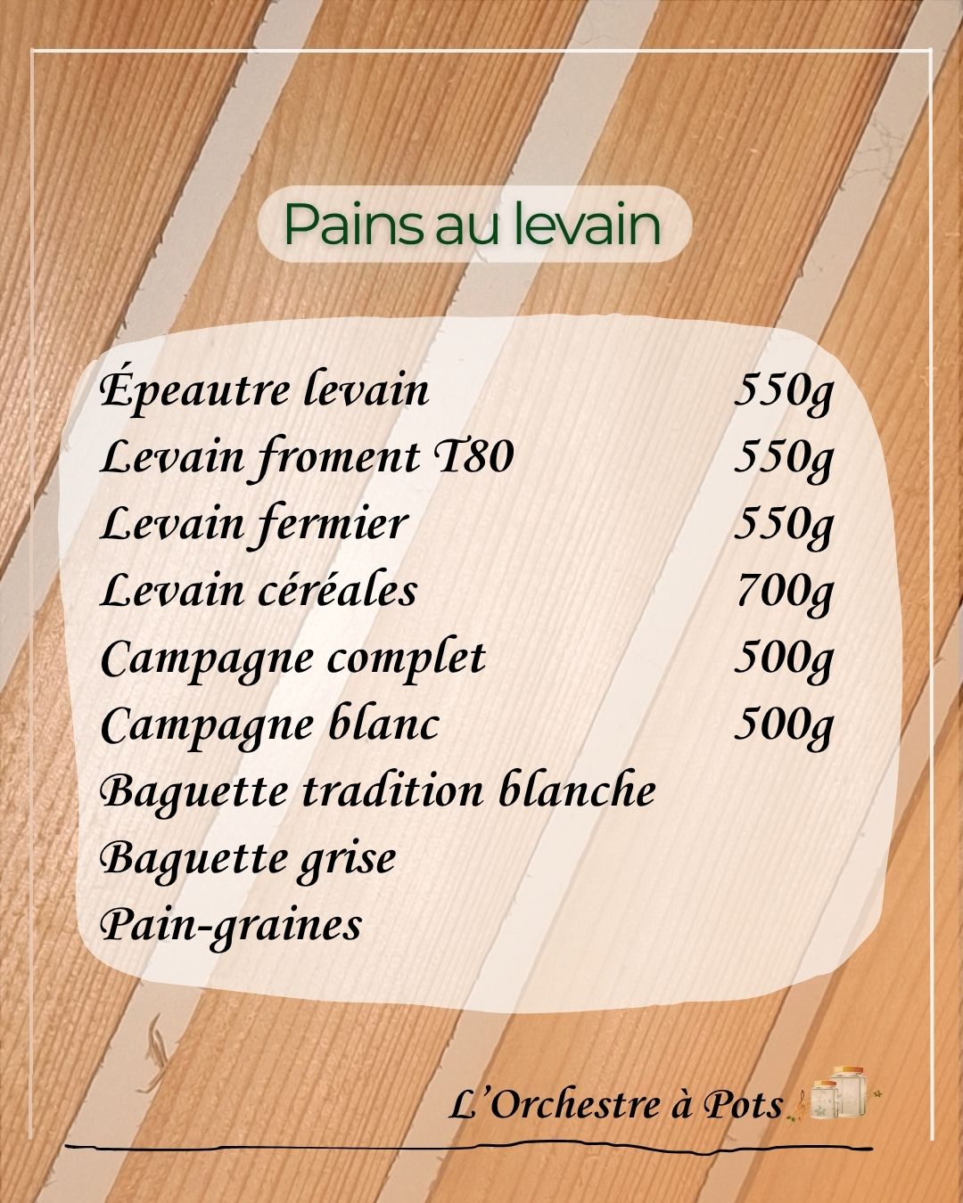 Assortiment de pains