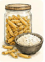 Riz et pâtes